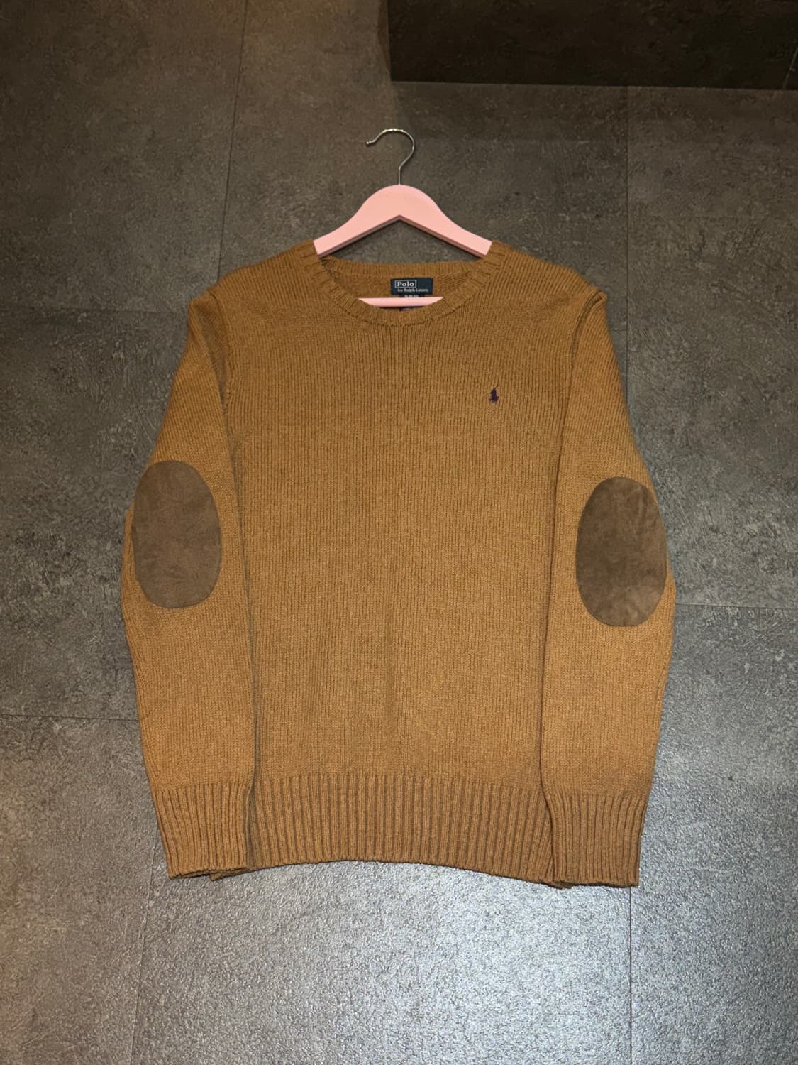 폴로 랄프로렌 엘보우 레더패치 니트 스웨터 상품이미지2