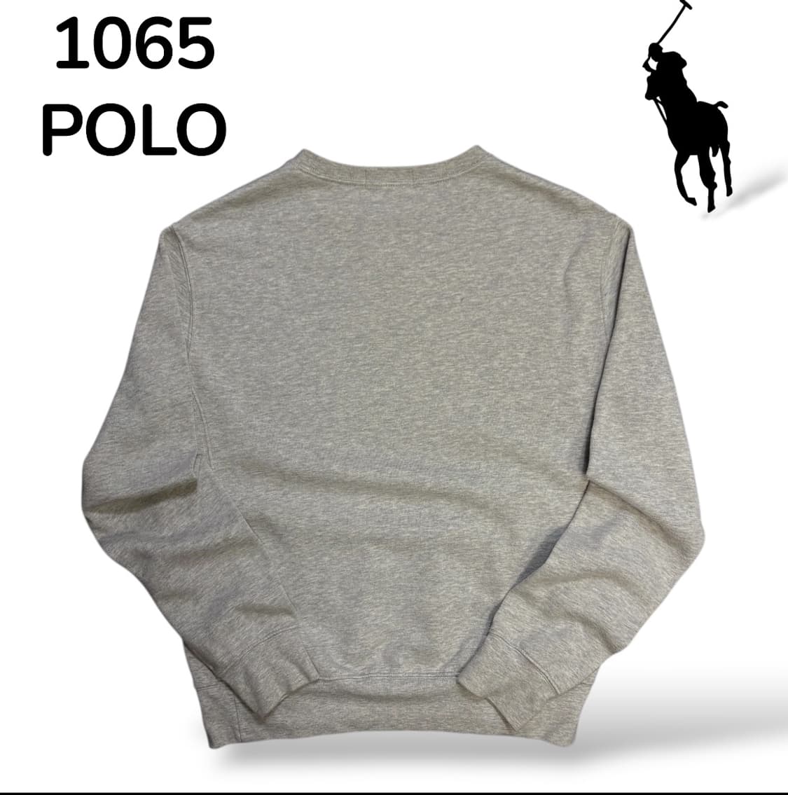 폴로 그레이 맨투맨 S 상품이미지3