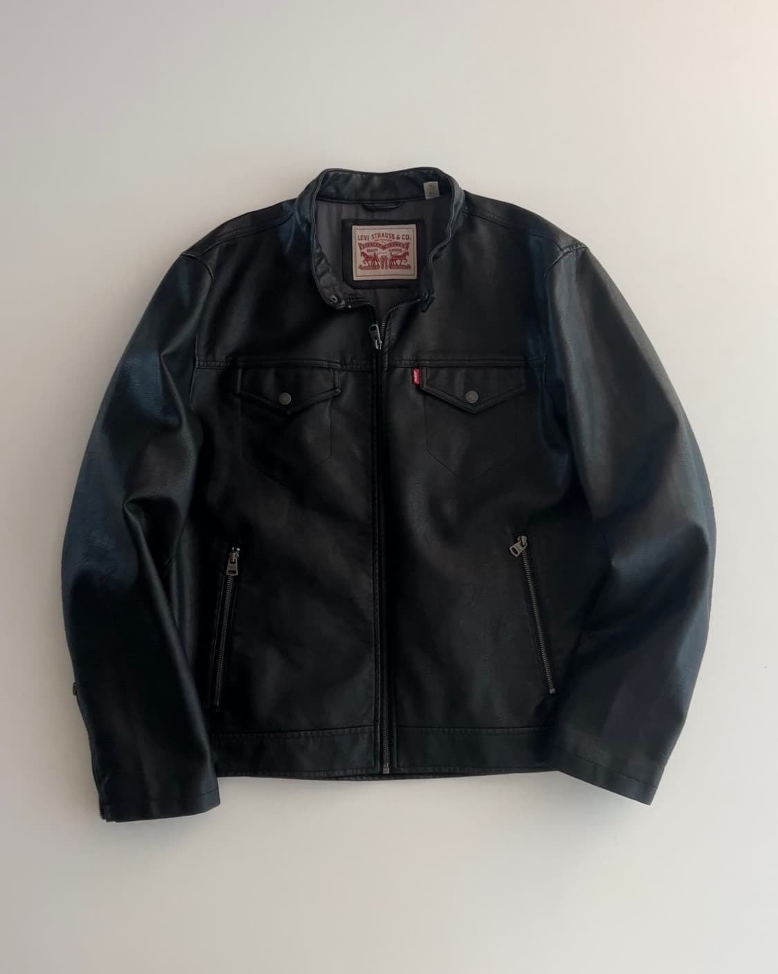 리바이스 인조 가죽 트러커 자켓 XL 상품이미지1