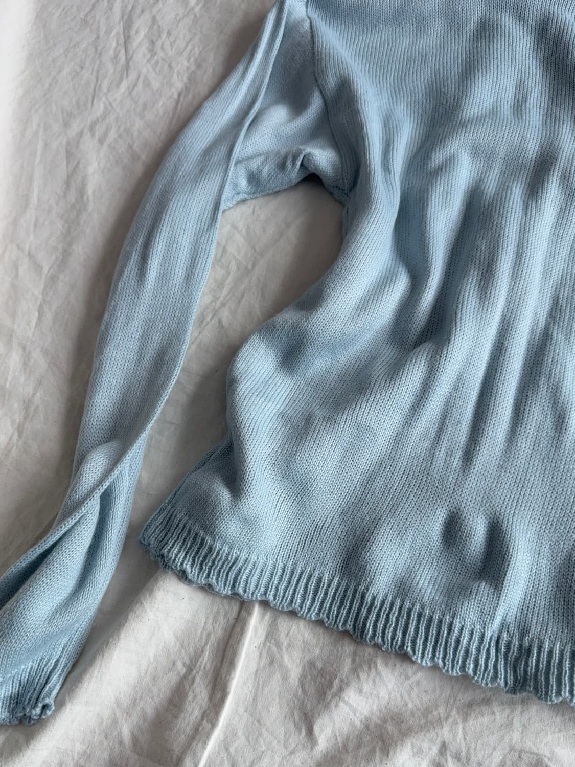 엑시즈팜 스카이블루 러블리 니트 상품이미지7