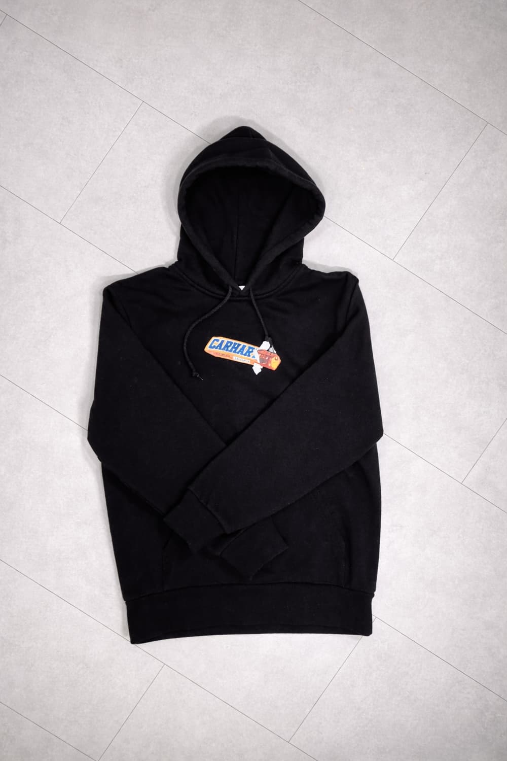 카하트 WIP 초콜릿바 후드티 M / 기모 블랙 /칼하트/상태 최상 상품이미지5