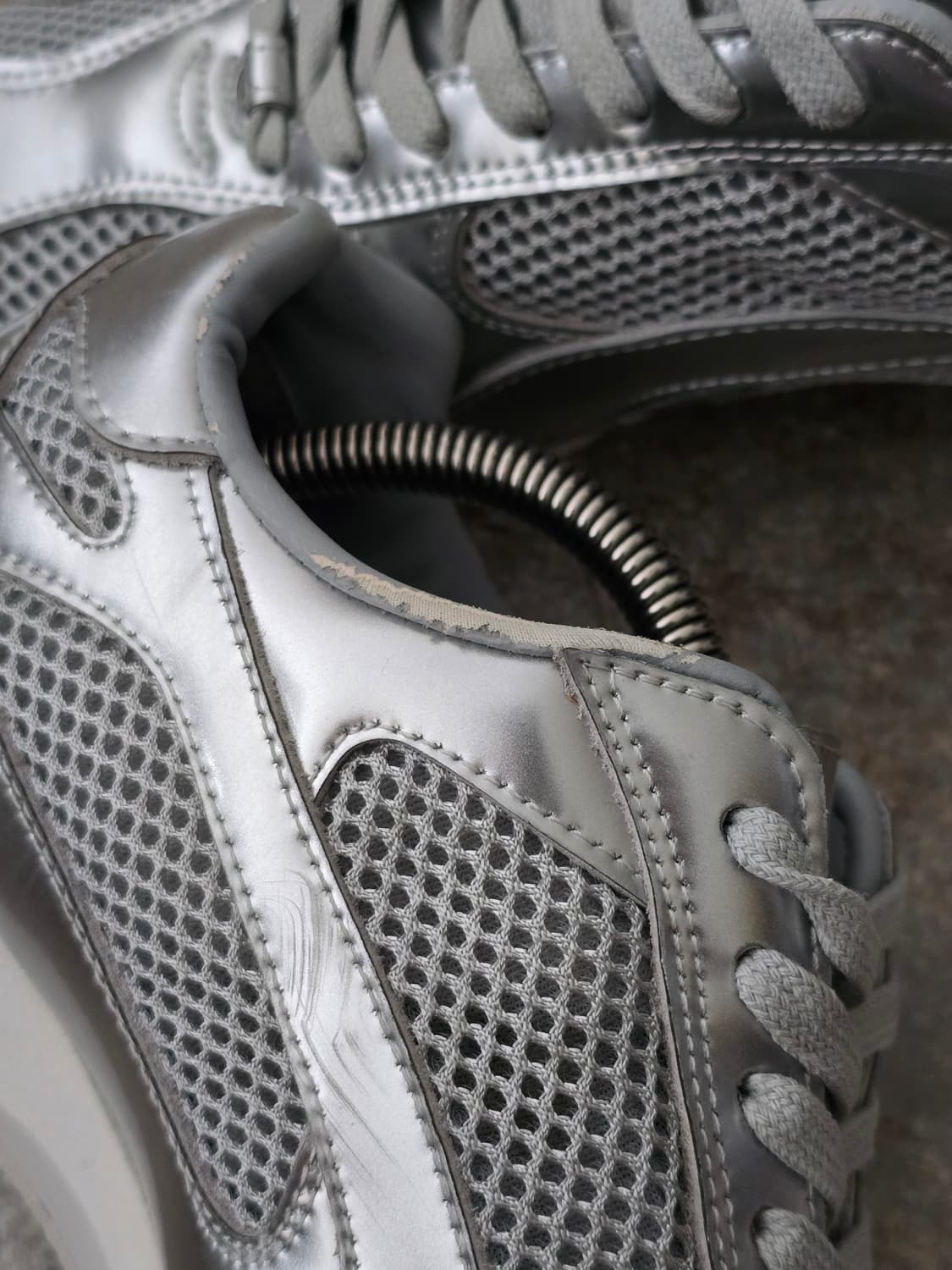 (235)야세 스파이더 레더 실버 상품이미지5