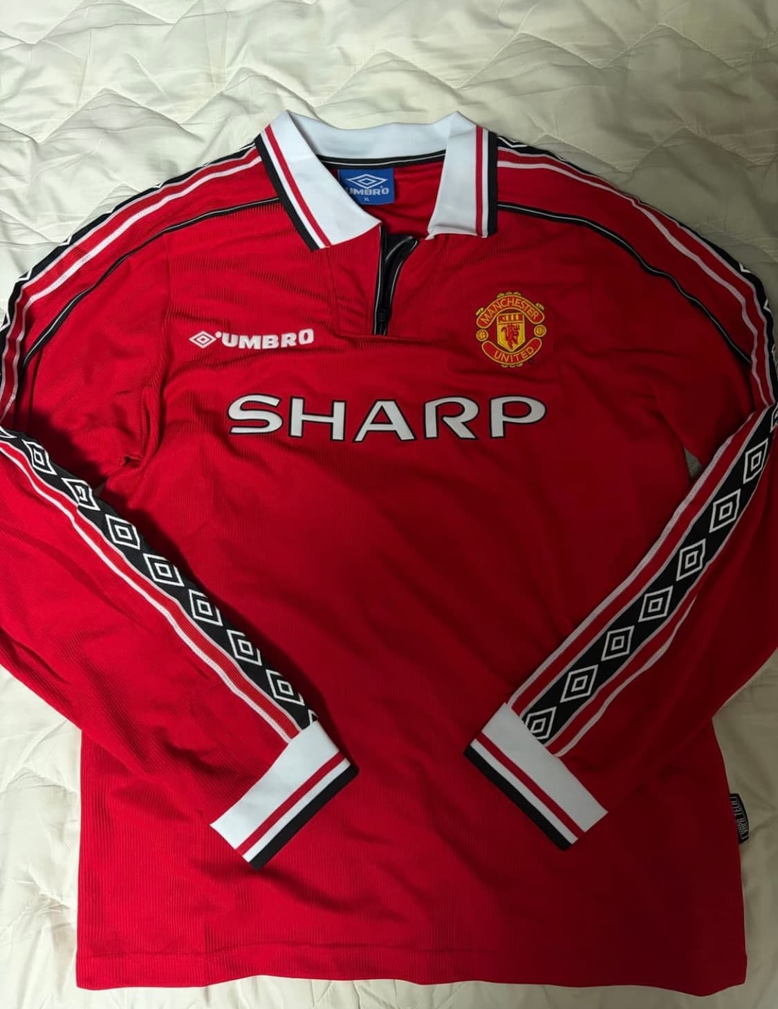 맨유 98-99 베컴 긴팔 유니폼 XL 상품이미지2