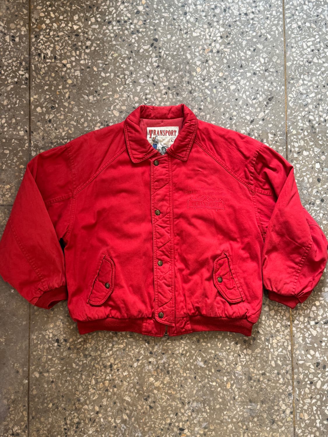 90s 트랜스포트(TRANSPORT) 빈티지 봄버 자켓(O63) 상품이미지1