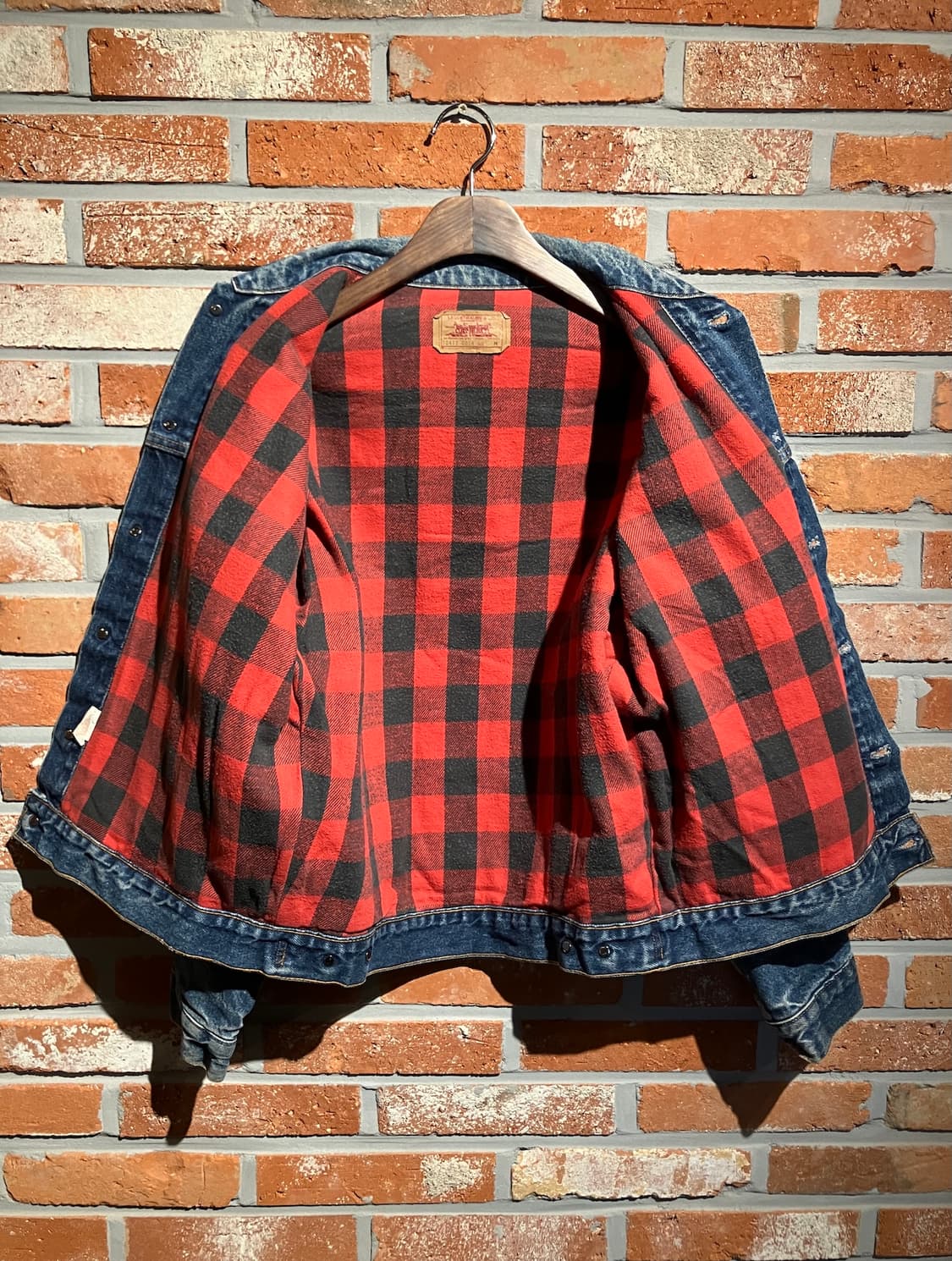 80s USA 빈티지 리바이스 버팔로 안감 3세대 데님 자켓 상품이미지5