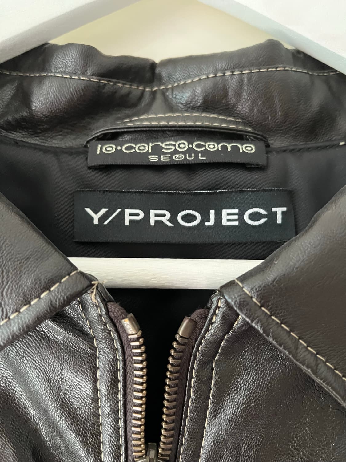 와이프로젝트 드레이프 레더 봄버 S 상품이미지3