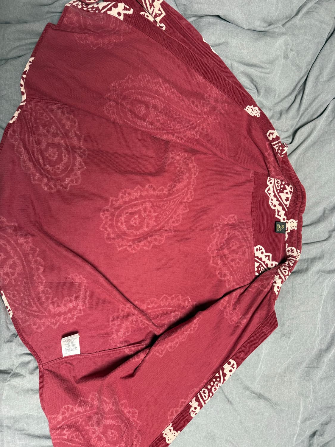 OVO Corduroy Paisley shirt 코듀로이 파이슬리 상품이미지3