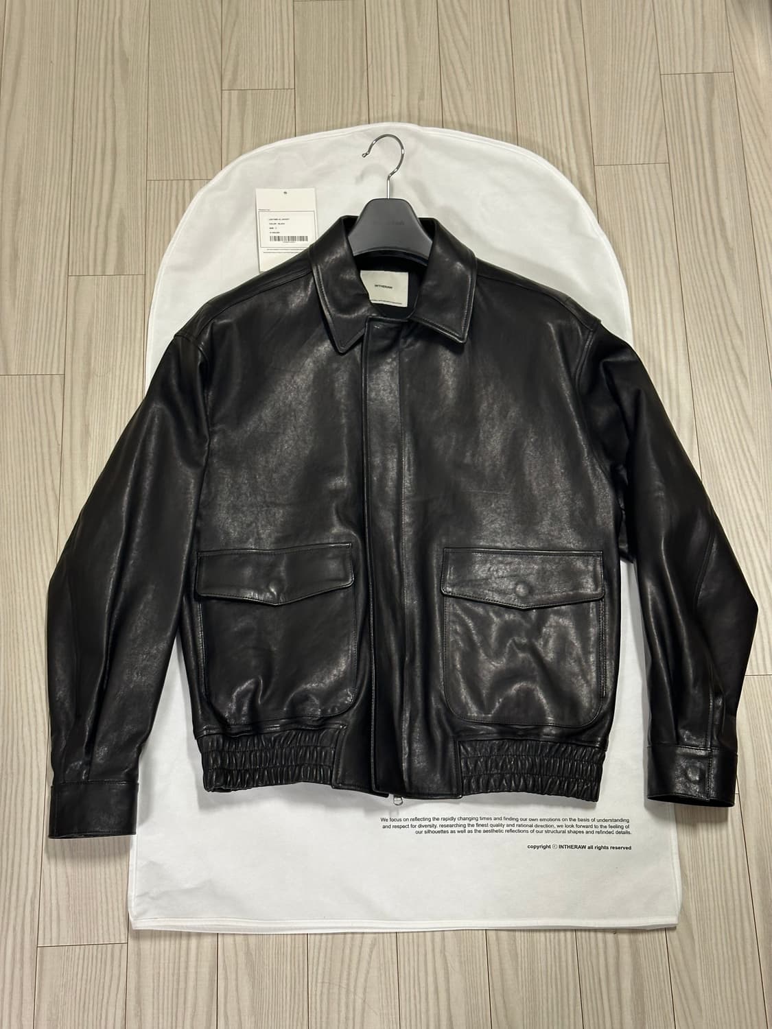 인더로우 A2 가죽자켓 블랙 2사이즈 (새상품) 상품이미지1