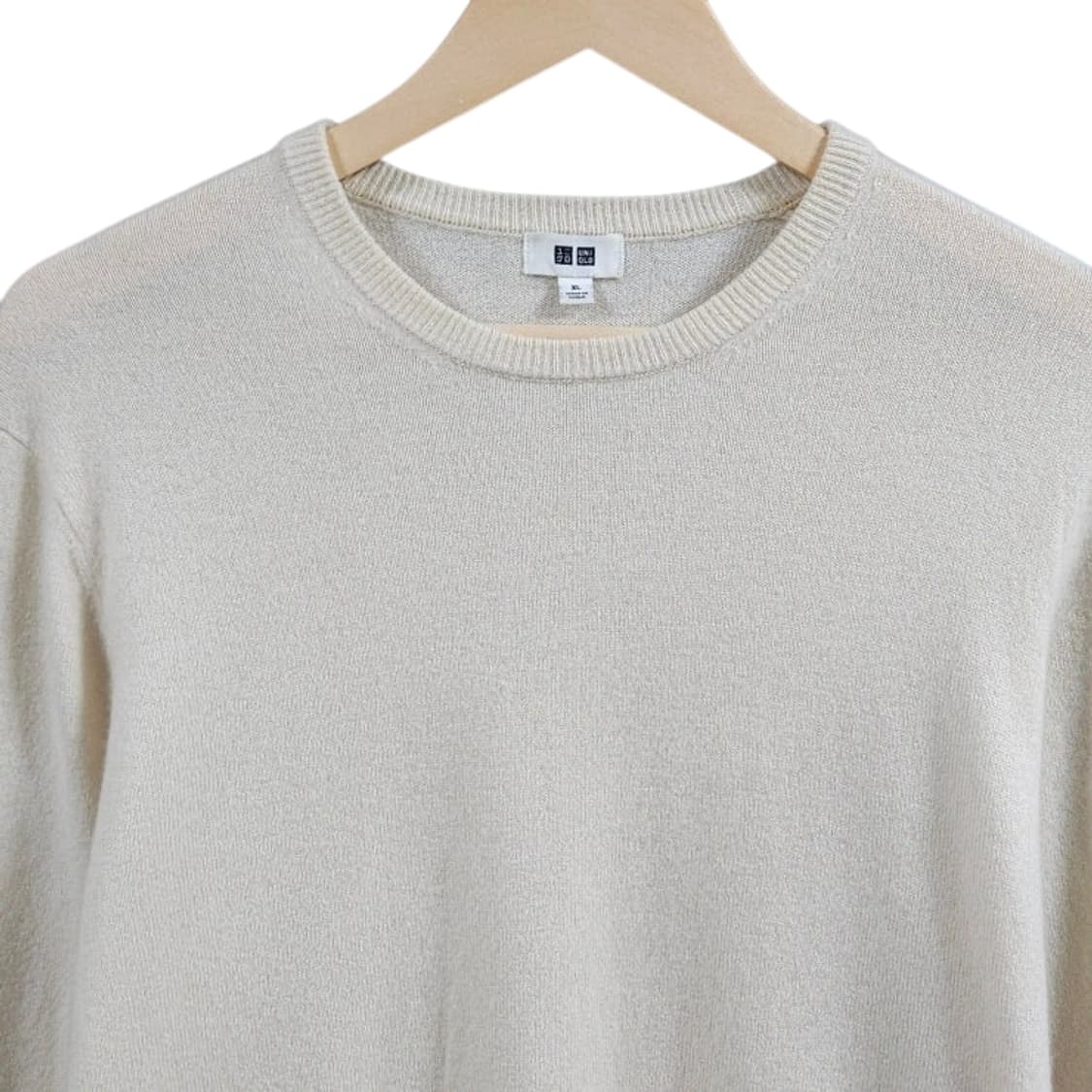 105)유니클로 캐시미어100%니트 아이보리 상품이미지2