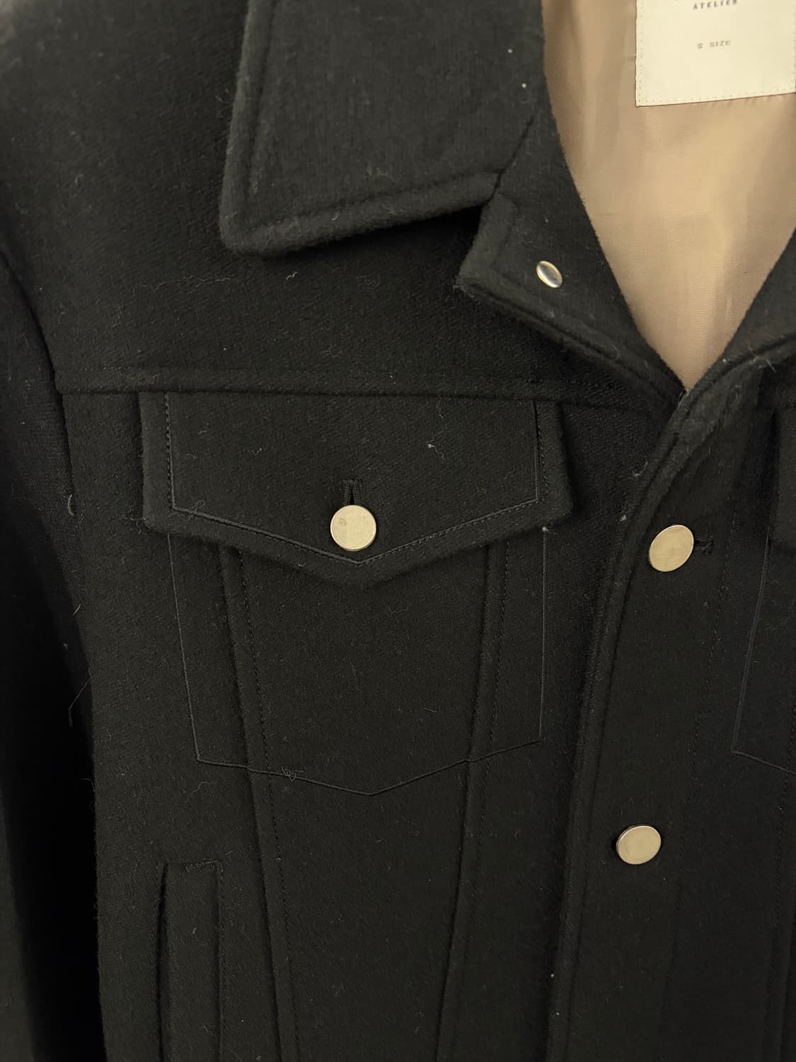 Belier 벨리에 wool trucker jacket S 상품이미지3