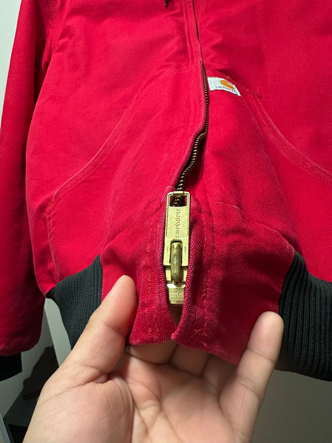 칼하트 액티브 자켓 레드 M 상품이미지4