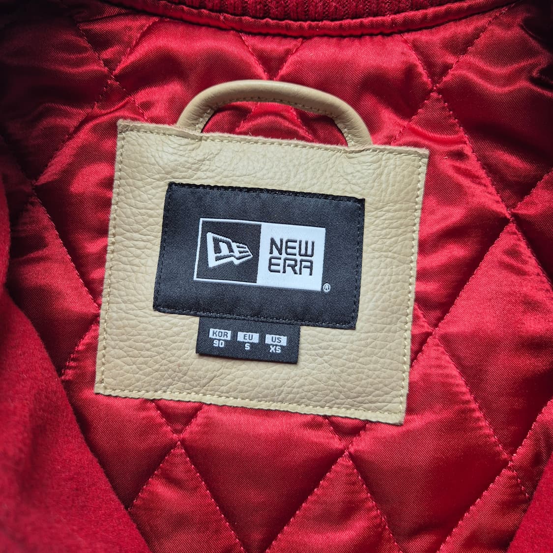 [S] 뉴에라x엑스라지 레더 바시티 자켓 상품이미지8