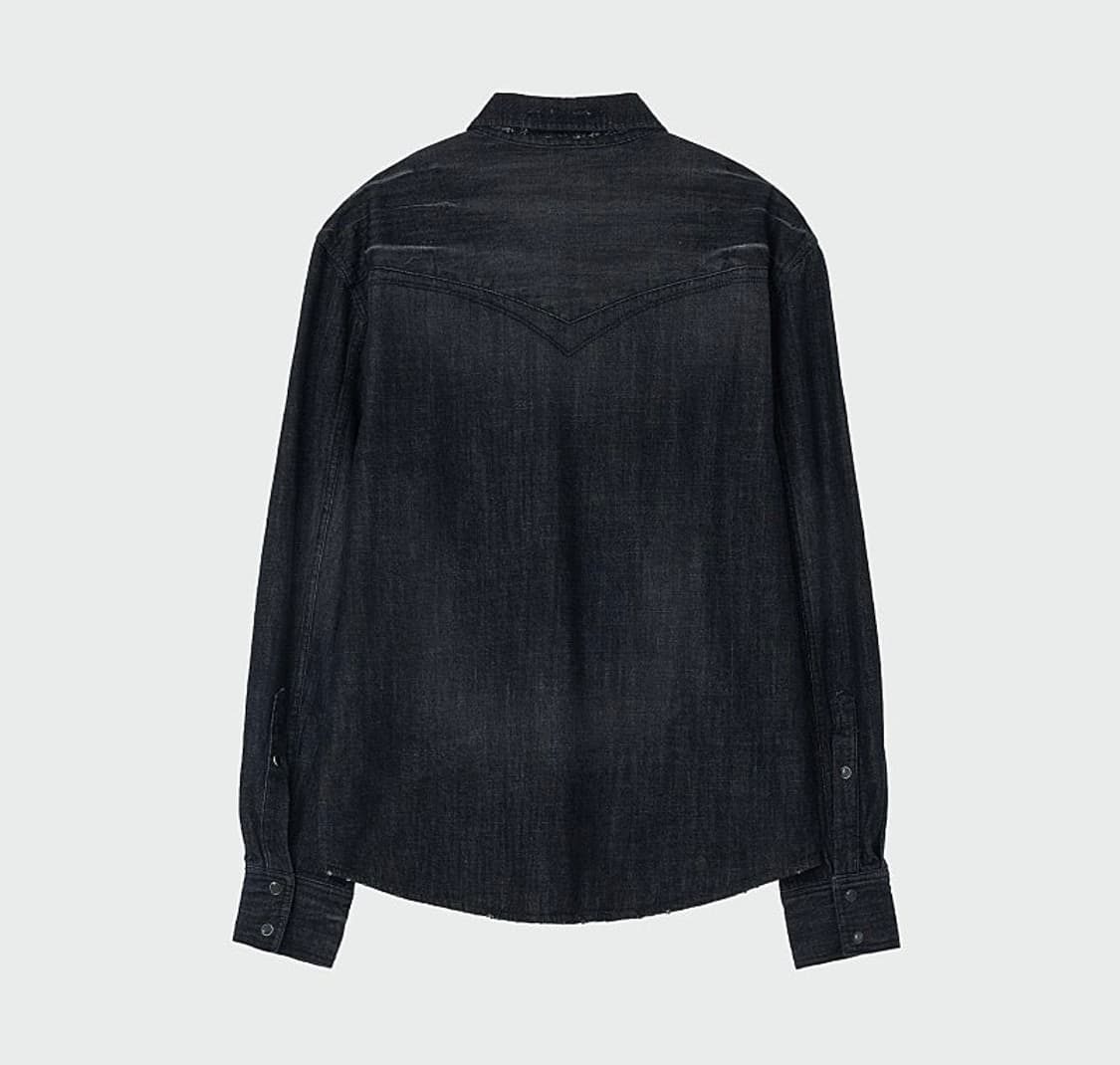 [46] 엘무드 새깅 웨스턴 데님셔츠 상품이미지2