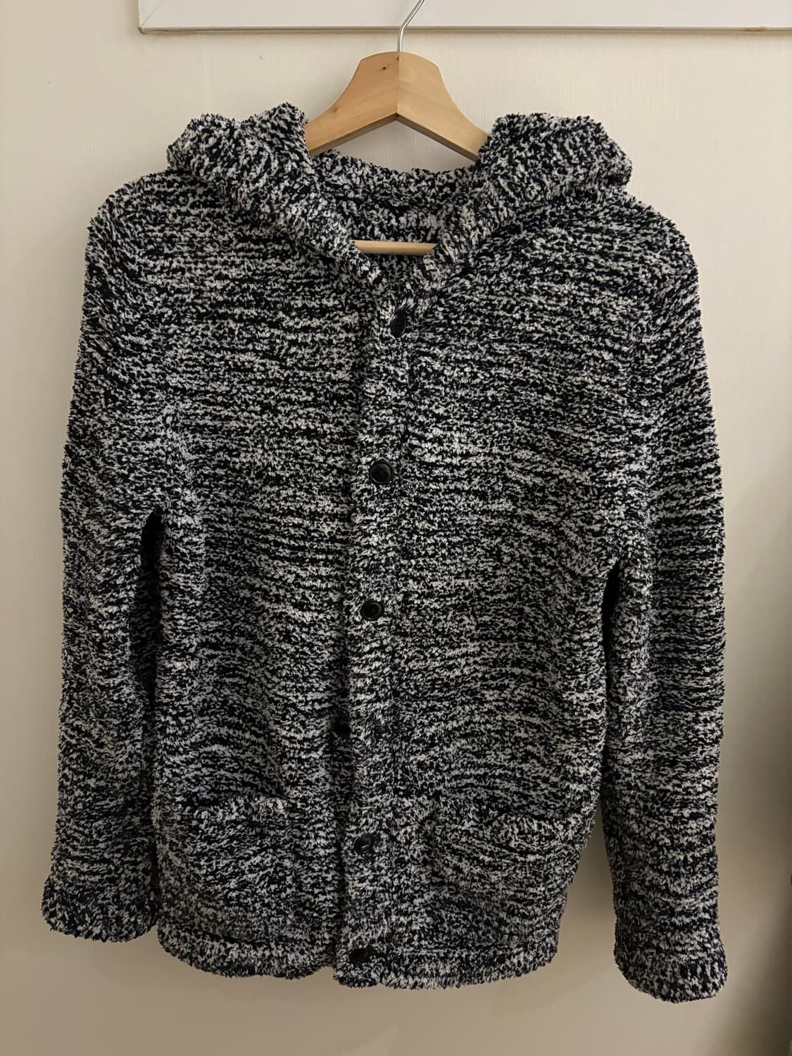 일본 빈티지 후드 니트 가디건 상품이미지1