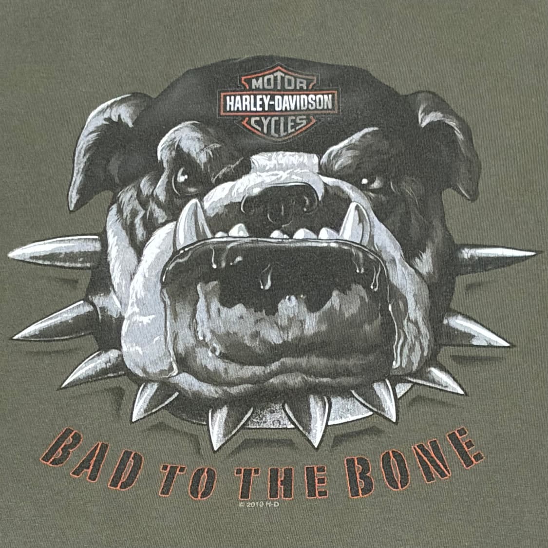 미국 빈티지 할리데이비슨 불독 반팔티 상품이미지4