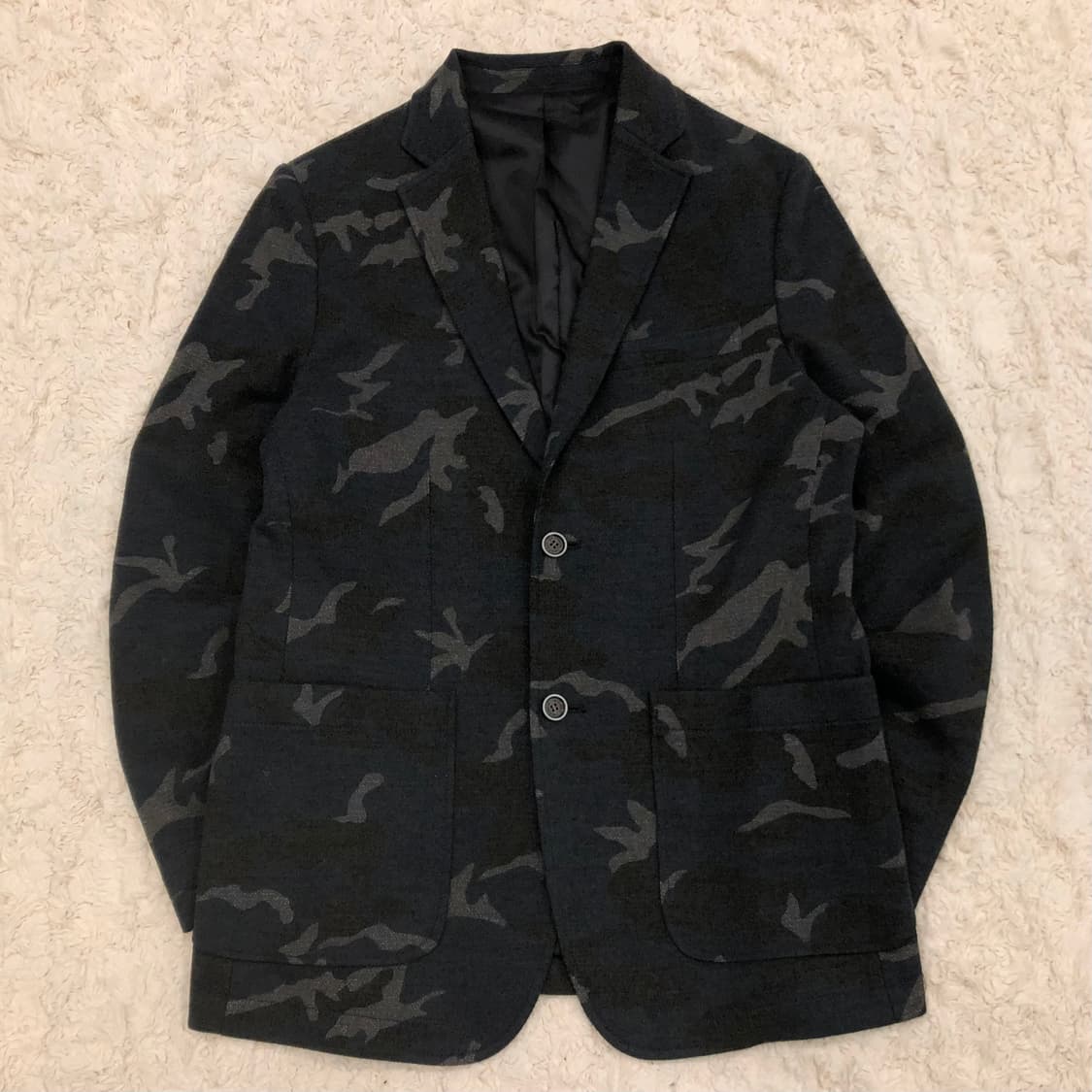 와이드앵글 울 카모 블레이저 자켓 상품이미지1