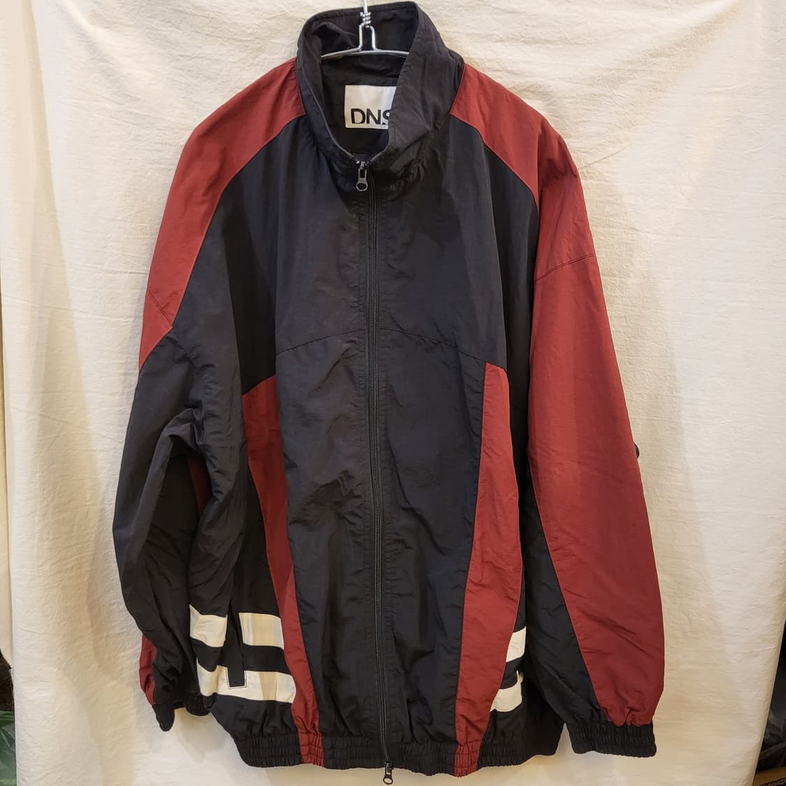 DNSR 블랙/레드 바람막이 트랙 집업자켓 상품이미지1
