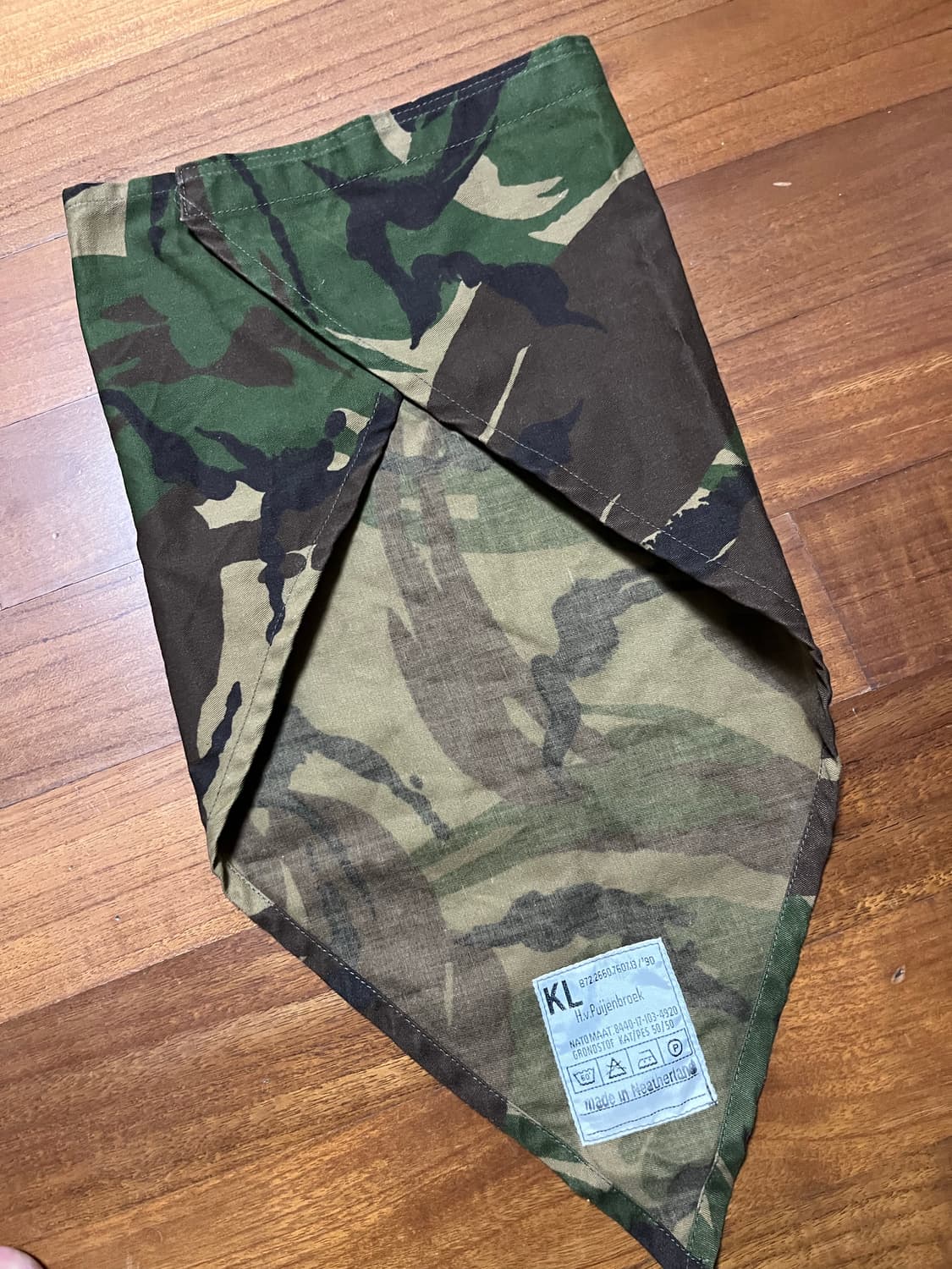 네덜란드군 DPM 카모 스카프 반다나 상품이미지5