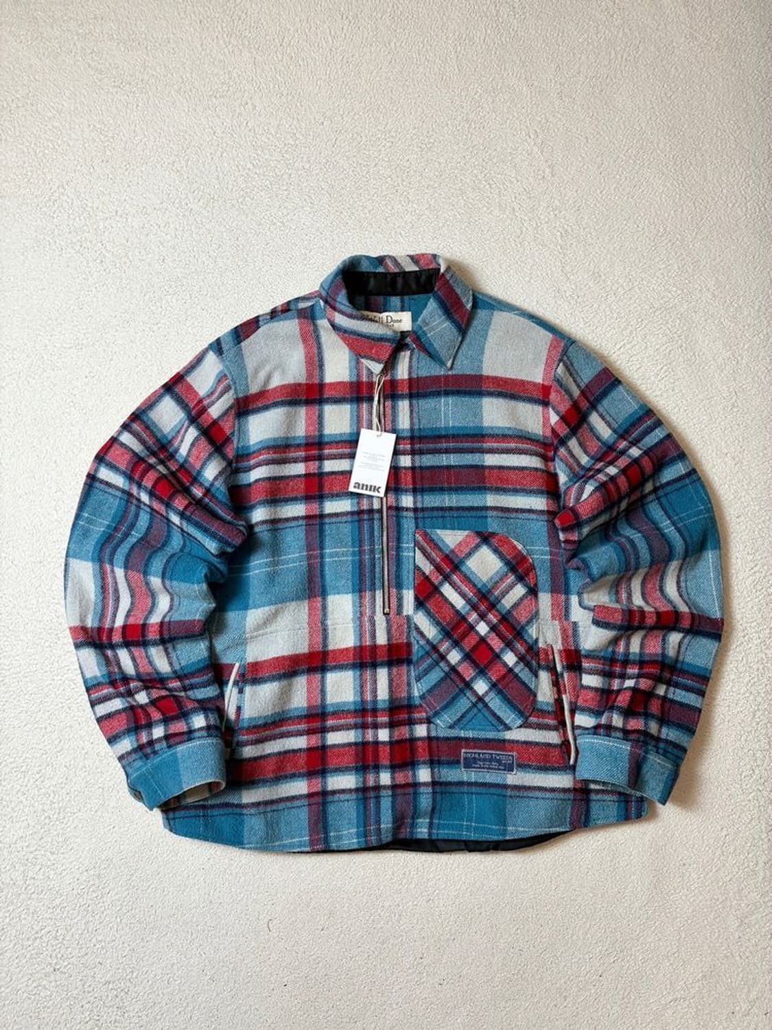 웰던 부티크 체크 아노락 울 자켓 PN7986 상품이미지1