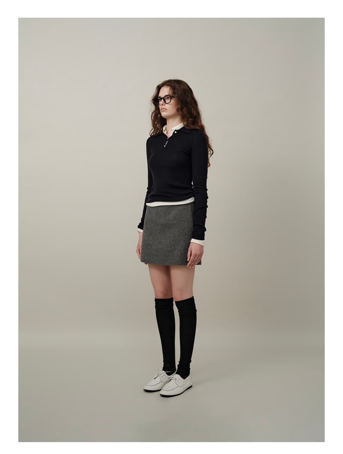 [새상품] 더바넷 폴로 니트 아이보리 상품이미지4