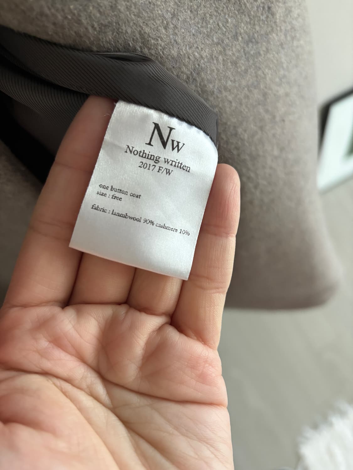 Nothing written 낫띵리튼 램스울 캐시미어 코트판매합니다 상품이미지4