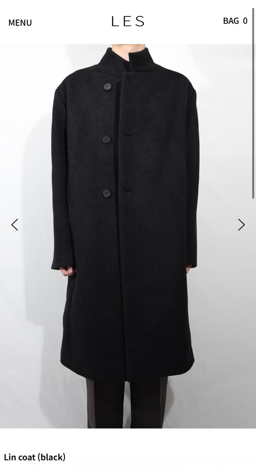 Lin coat (black) 상품이미지1
