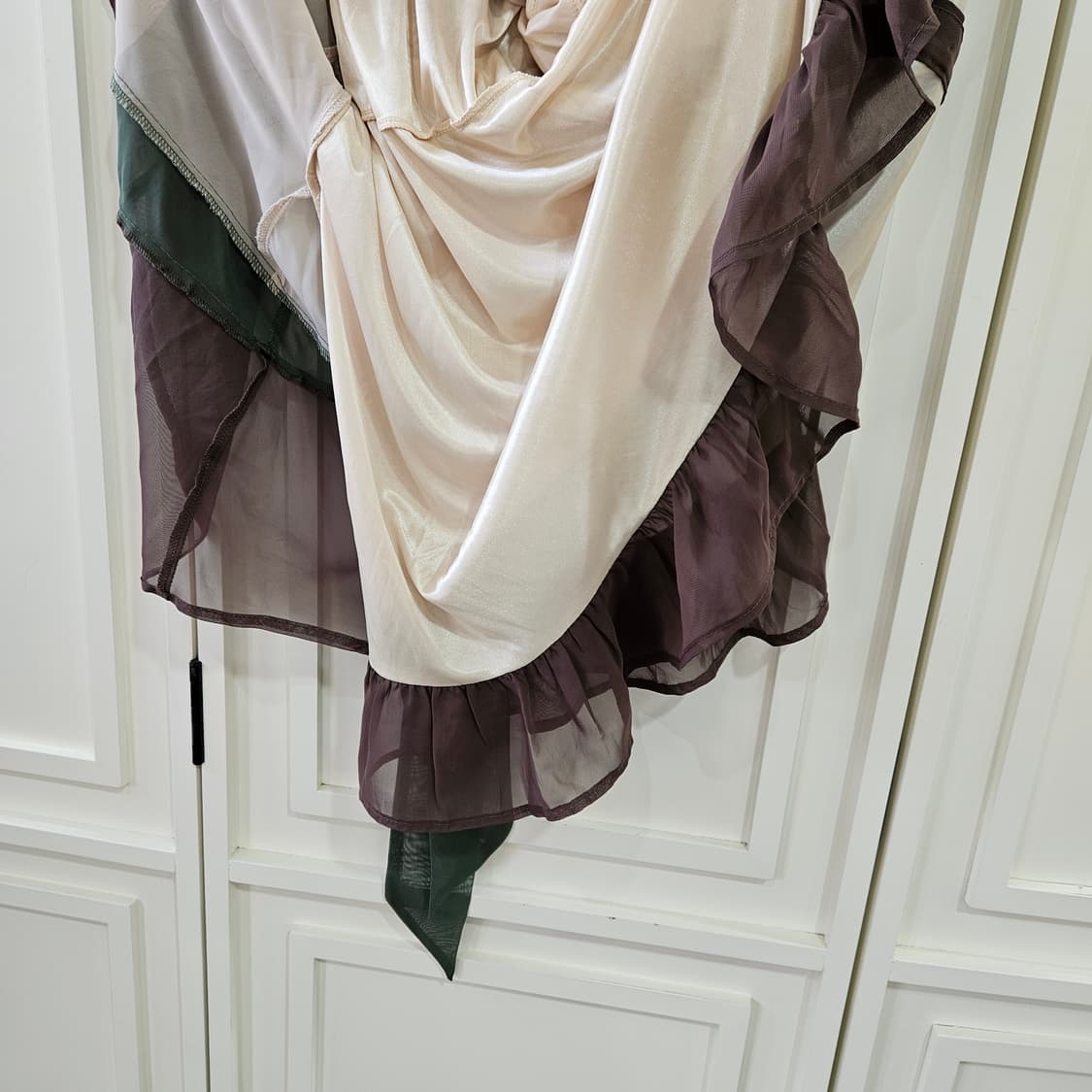 엑시즈팜 (axes femme) 초코말차 배색 쉬폰 원피스 상품이미지9