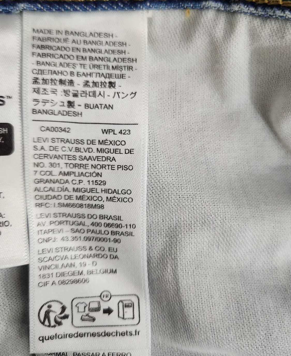 리바이스 36인치 실버탭청바지 데님팬츠 상품이미지6