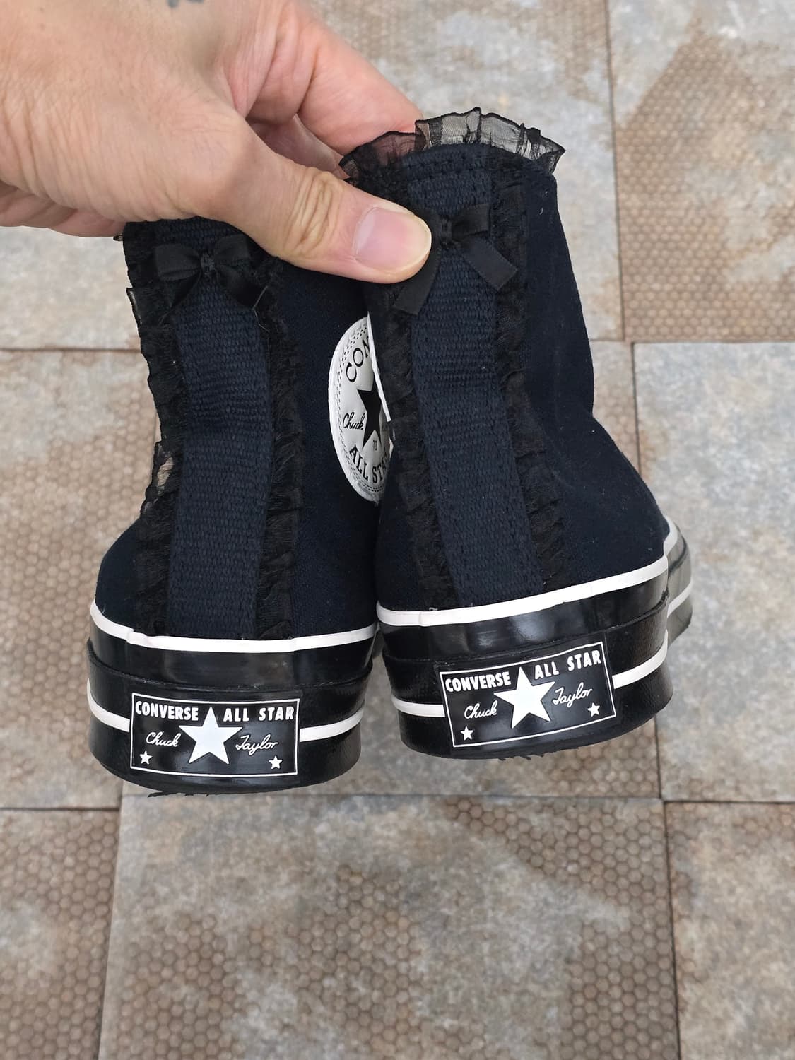 (250)컨버스 척 70 러플 보우 블랙 하이 상품이미지7