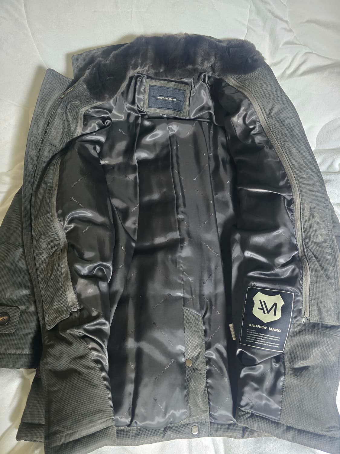 앤드류마크 남성 양가죽 구스다운 패딩 코트 (100사이즈) 상품이미지6