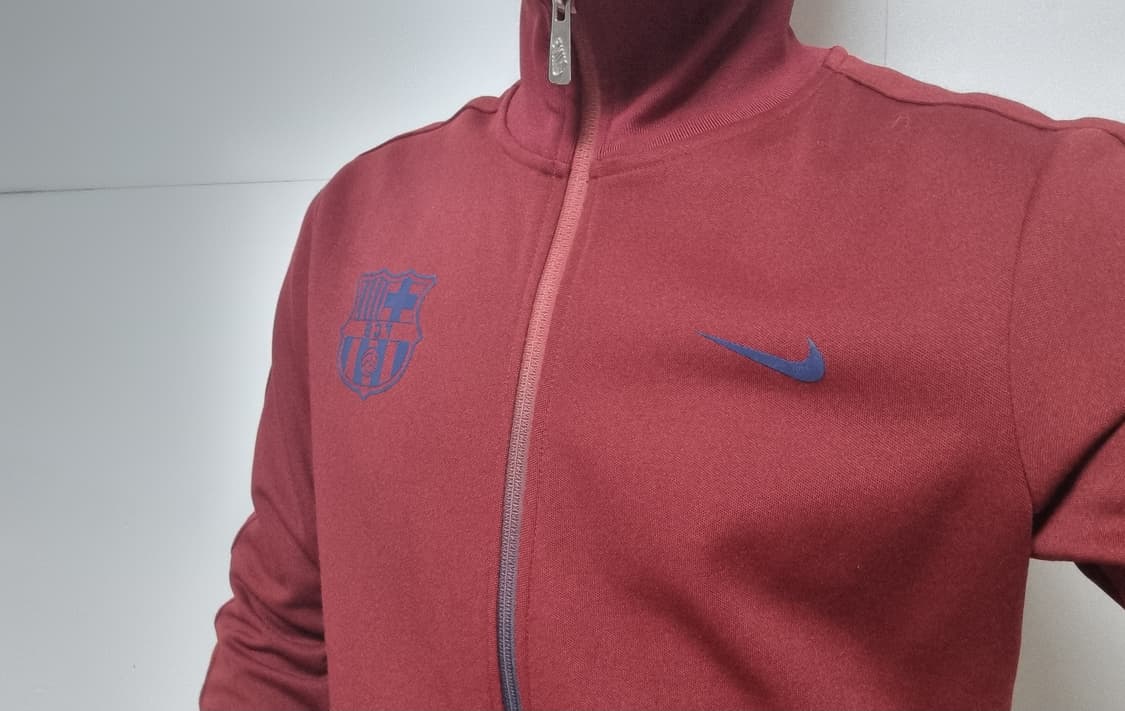 남성 나이키 FCB FC 바르셀로나 바르샤 버건디 트랙탑 져지 축구복 상품이미지2