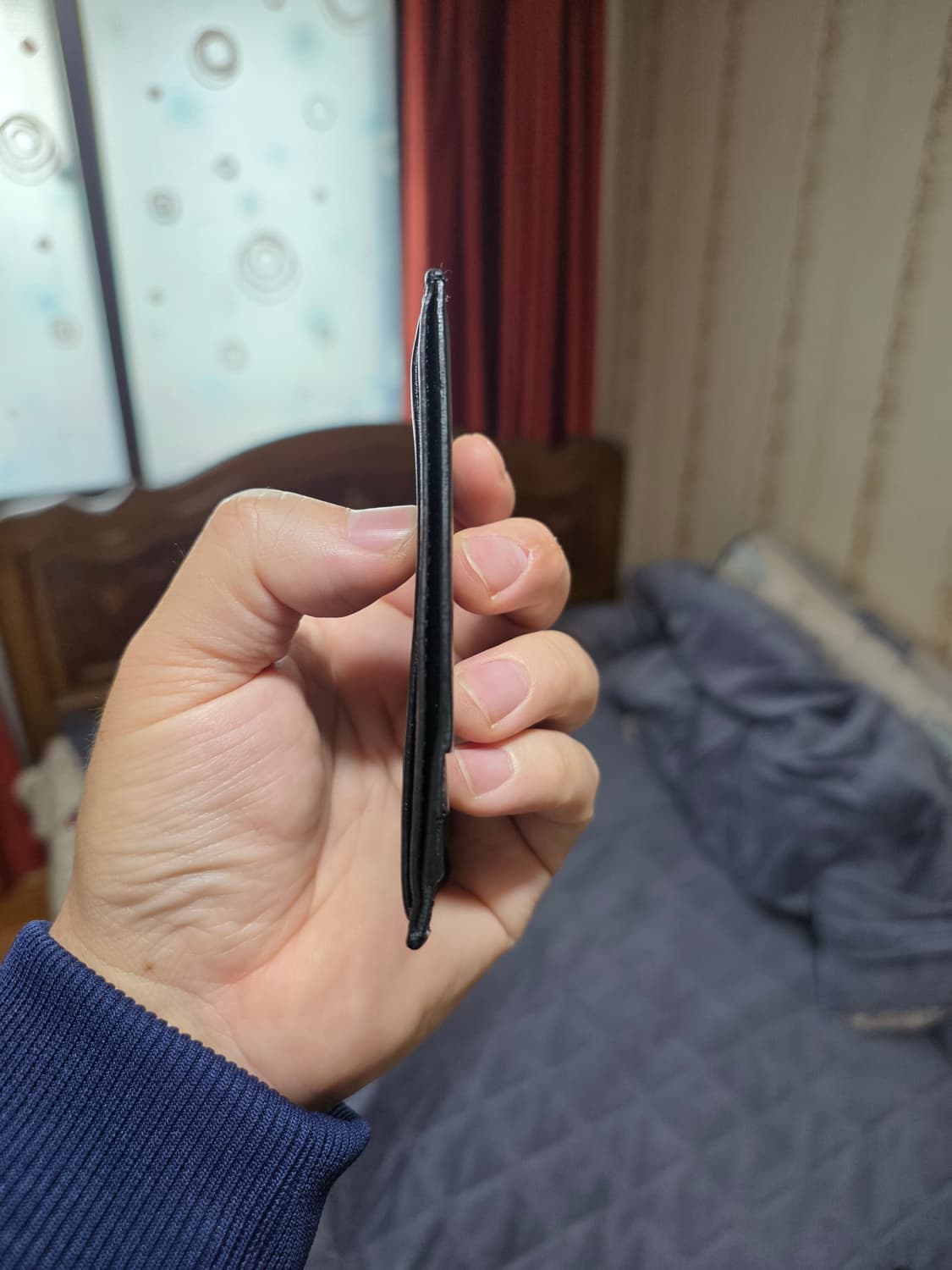 (정품) 발렌티노 가라바니 V로고 카드지갑/남녀공용/검정/개인/팝니다. 상품이미지6