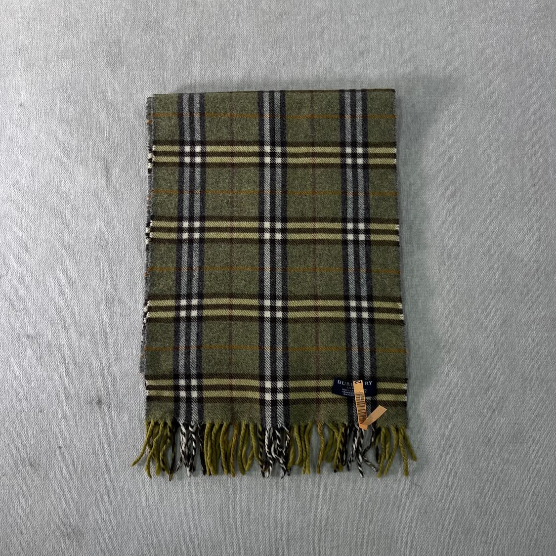 버버리 노바체크 램스울 그린 머플러  상품이미지2