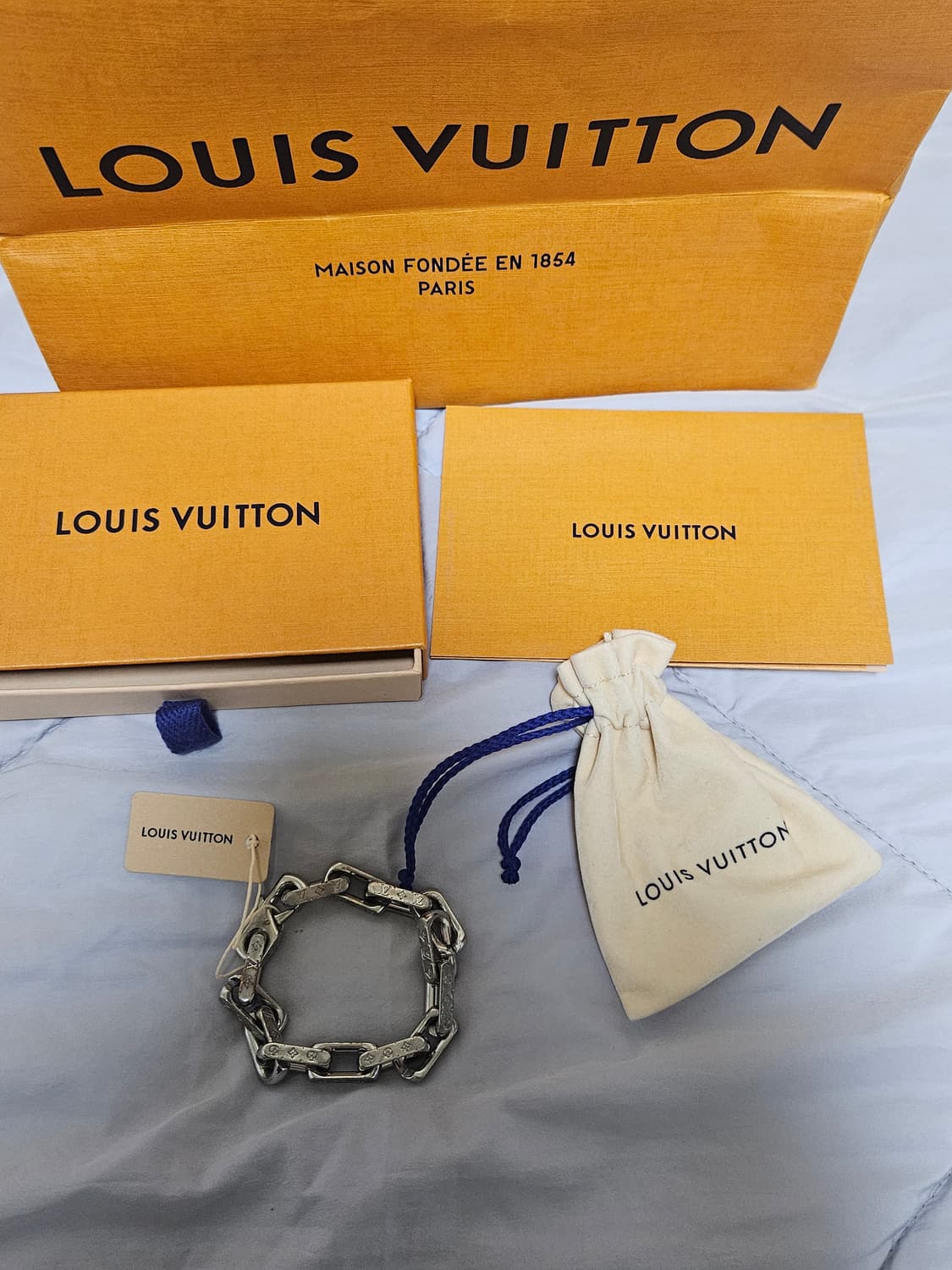 루이비통 모노그램 체인 팔찌 M64223 (M사이즈)
 상품이미지7