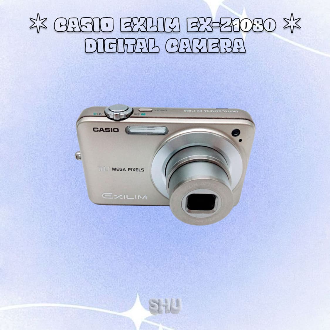 카시오 엑슬림 EX-Z1080 빈티지 카메라 디카 골드 상품이미지5