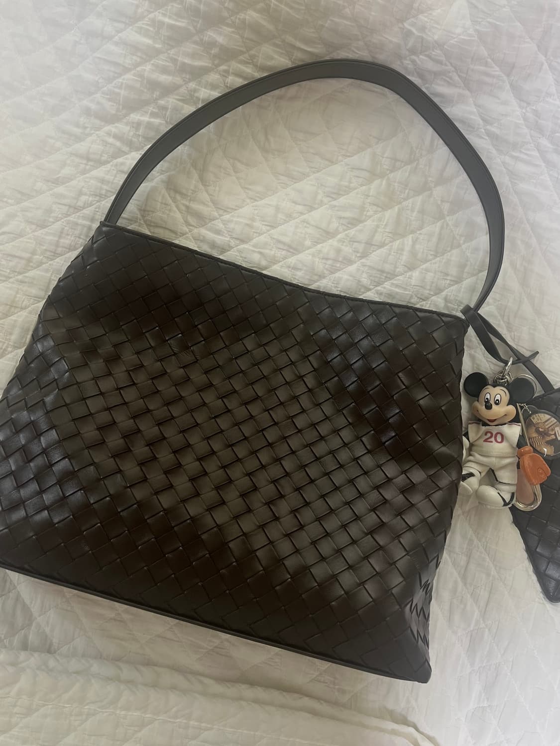 아노에틱 위빙백 숄더백 다크브라운 상품이미지1