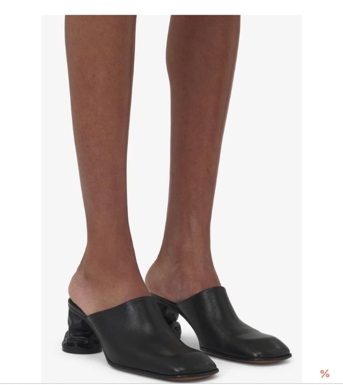 새상품)알렉산더 맥퀸 블랙 크러쉬 뮬 38 상품이미지1