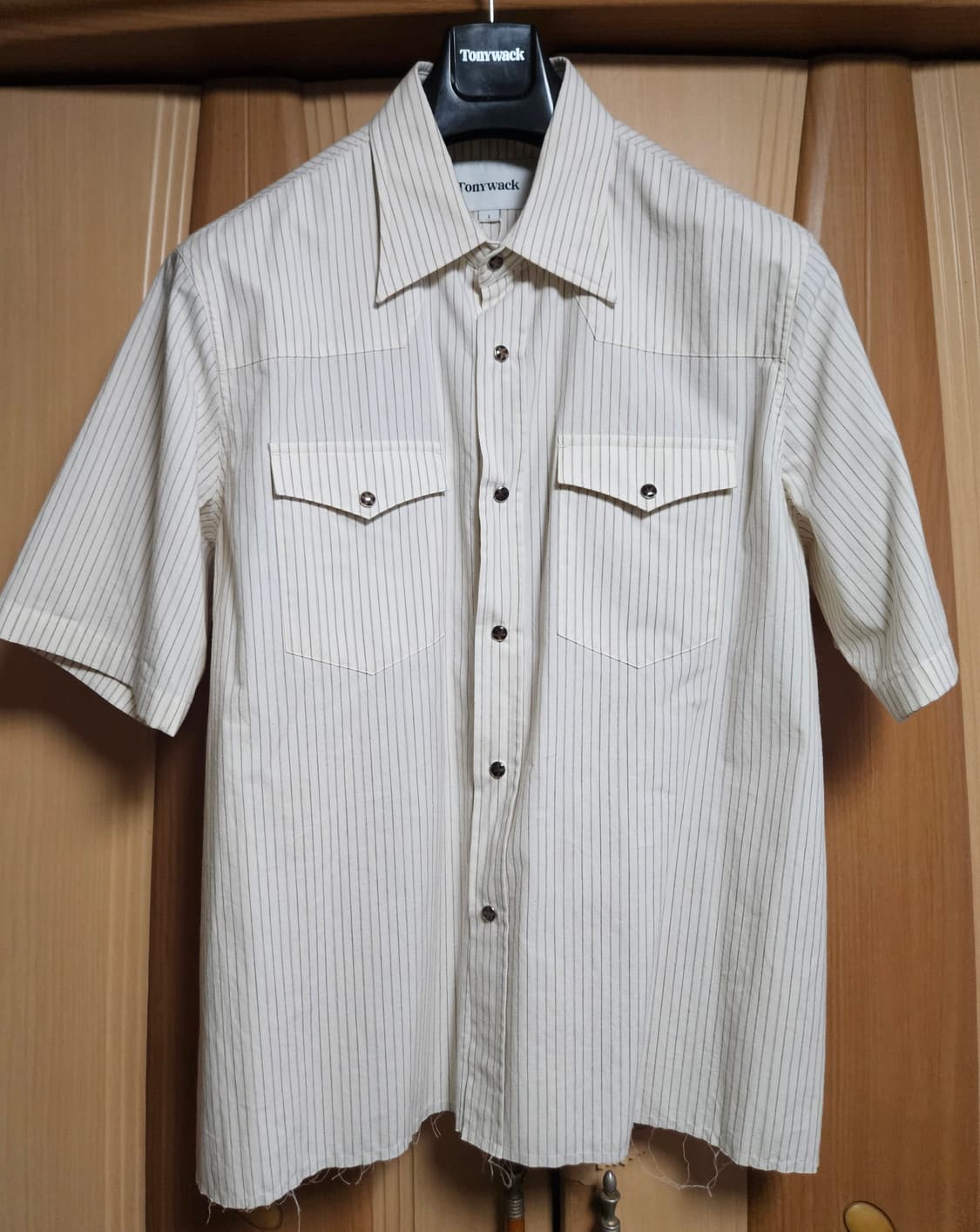 토니웩 로우컷 스트라이프 반팔 셔츠 상품이미지2