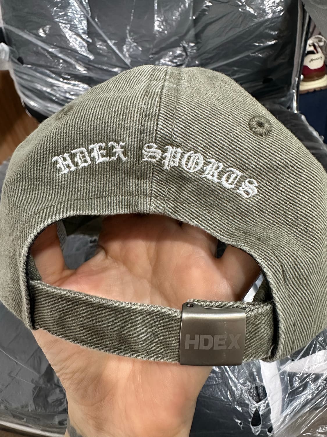 HDEX 빈티지 워싱 볼캡 카키 M사이즈 상품이미지5