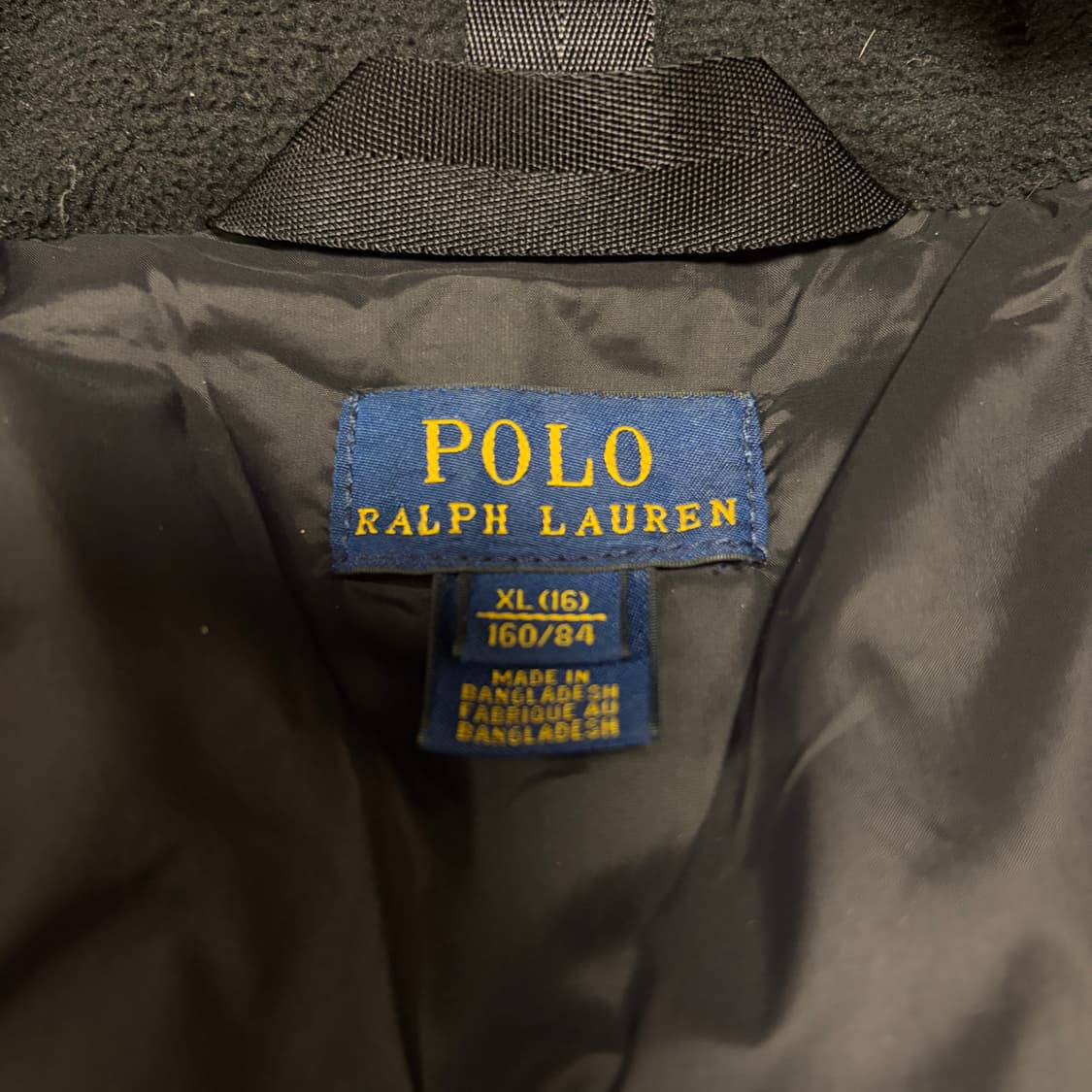 폴로 랄프로렌 블랙포니 덕다운 타탄체크 숏패딩 상품이미지3