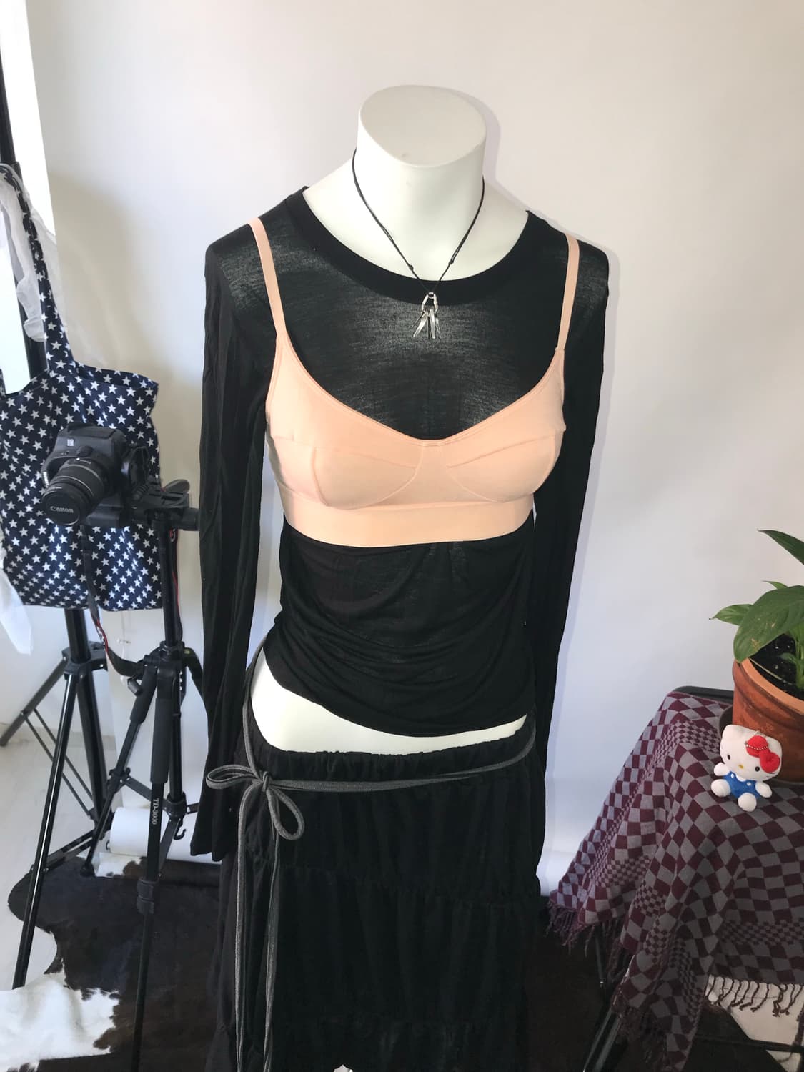BASERANGE Bamboo Black Longsleeve 상품이미지3