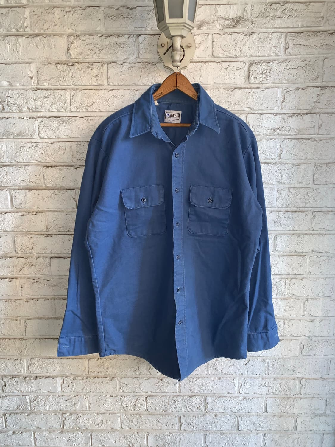 90년대 파이브 브라더 몰스킨 워크 셔츠  상품이미지1