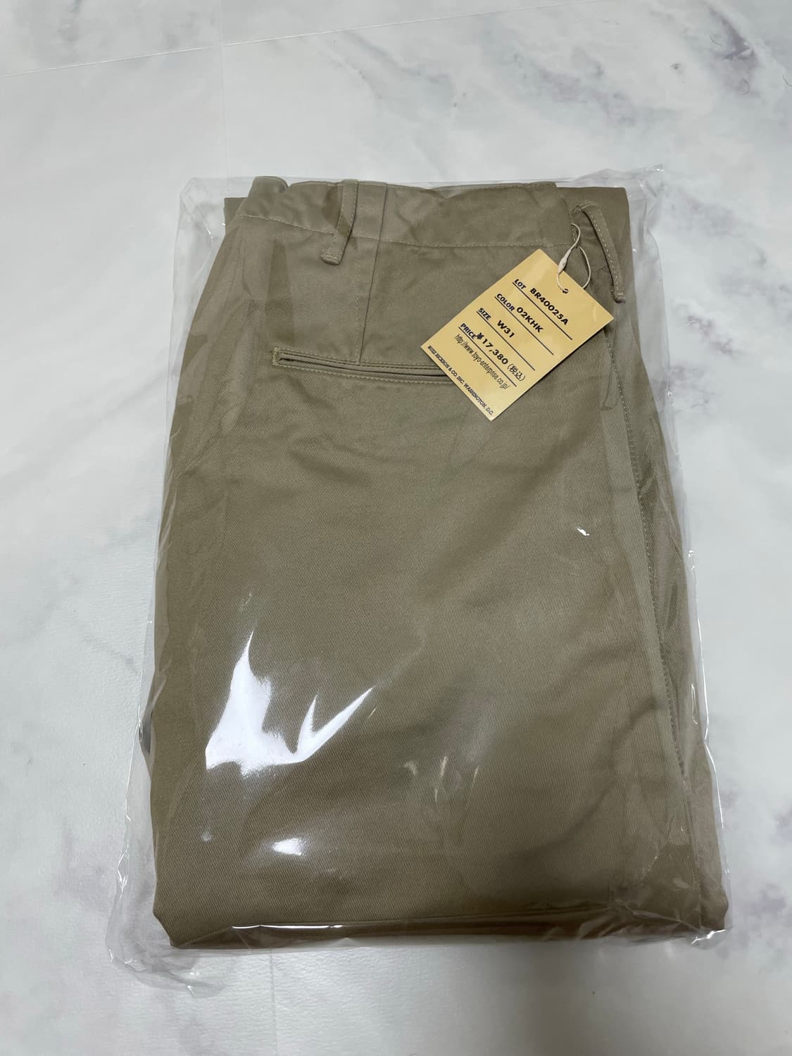 [31]버즈릭슨 오리지널 스펙 치노팬츠 카키컬러 상품이미지1