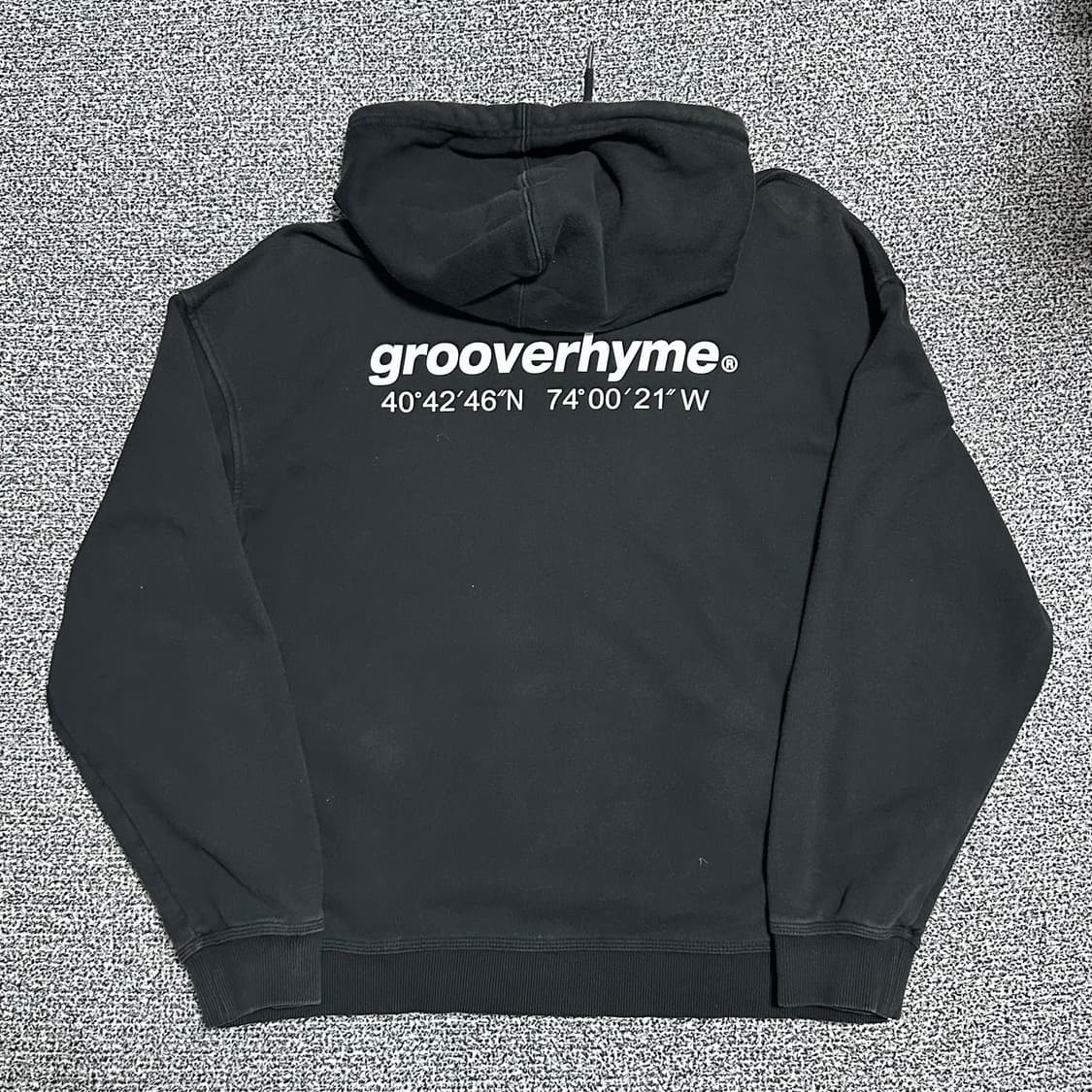 (L) 그루브라임 grooverhyme 후드티 블랙 상품이미지4