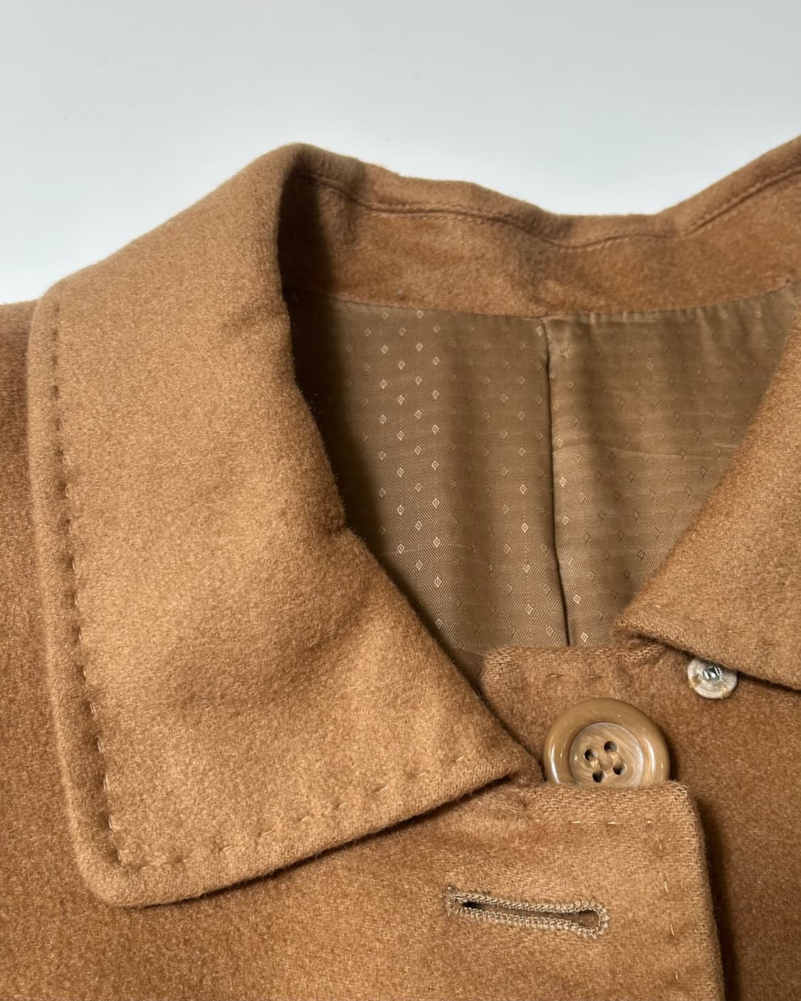 소프트 브라운 캐시미어 롱 코트 상품이미지9