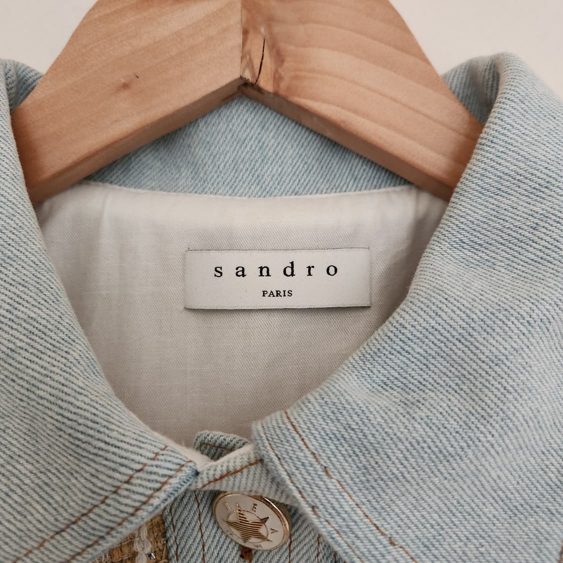 택만뗀 새거 21 ss 산드로 트위드 원피스 (34) 상품이미지2