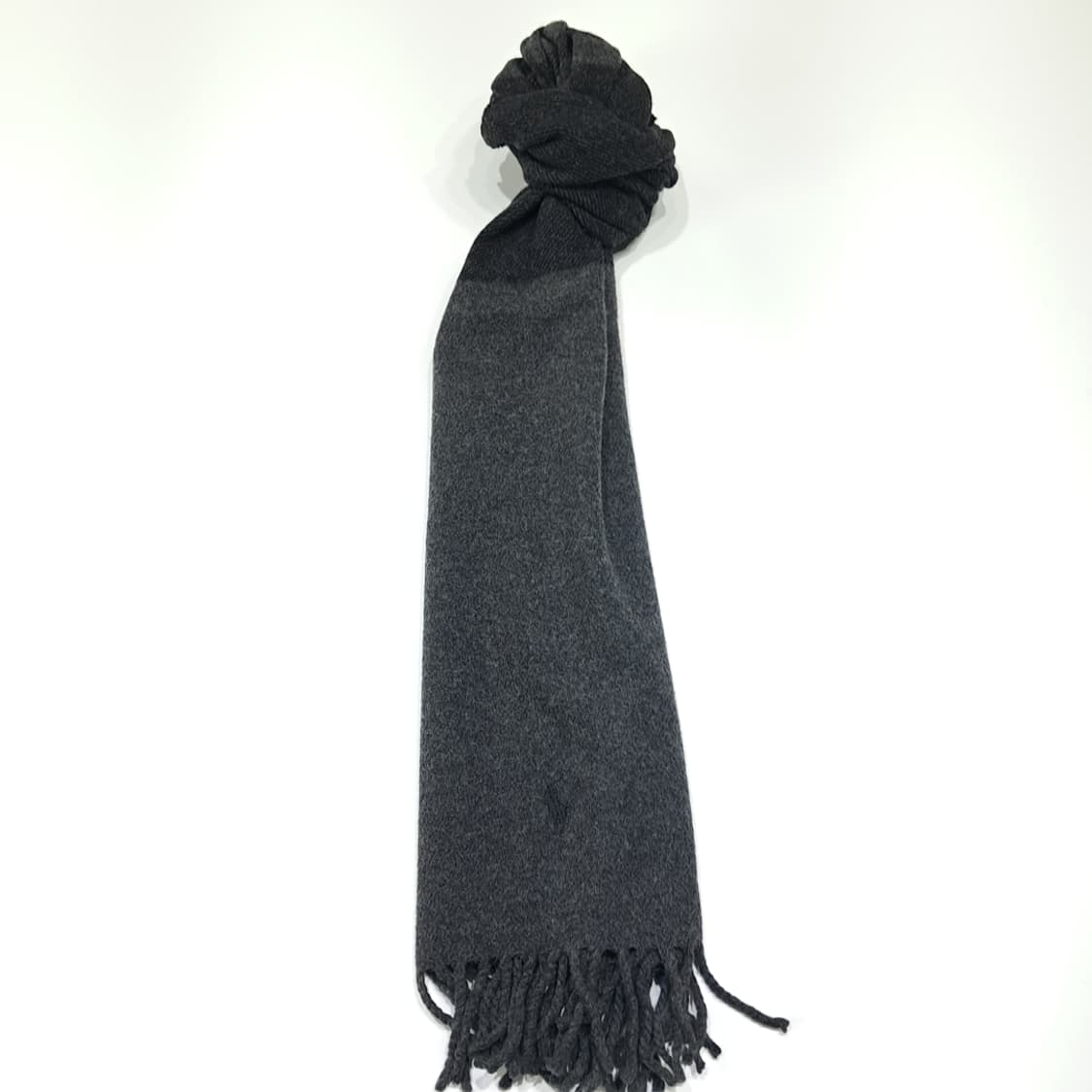 MX607 폴로 00s 이태리판 울 스트라이프 차콜그레이 머플러목도리 상품이미지3