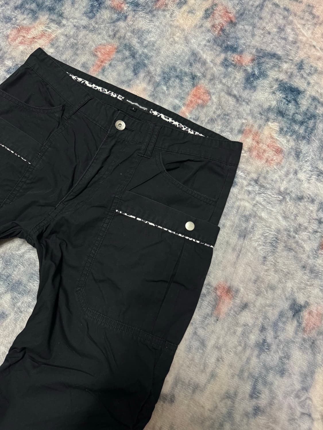 Semantic design shirring cargo pants  상품이미지4