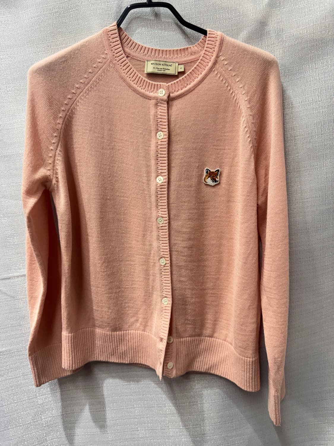 메종키츠네 폭스헤드 패치 메리노울 가디건 S(S) 상품이미지1