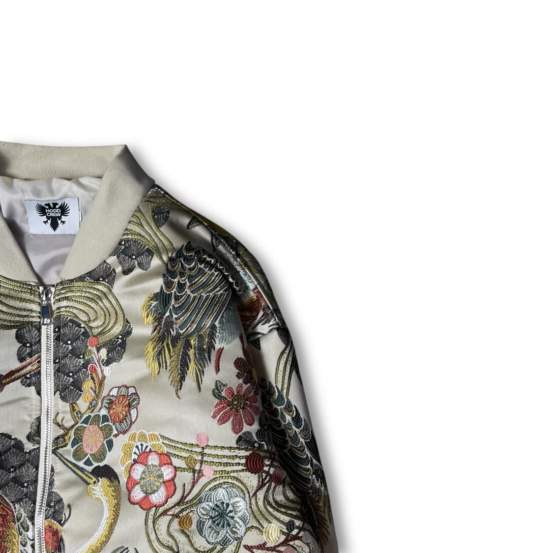 후드크루 재패니즈 플라워 자수 빈티지 스카쟌 자켓 상품이미지2